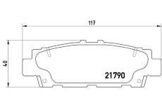 Sada brzdových platničiek kotúčovej brzdy BREMBO P 83 032