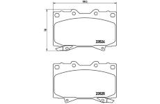 Sada brzdových platničiek kotúčovej brzdy BREMBO P 83 048