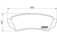 Sada brzdových destiček, kotoučová brzda BREMBO P 83 049