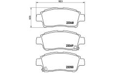 Sada brzdových destiček, kotoučová brzda BREMBO P 83 050