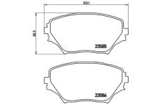 Sada brzdových platničiek kotúčovej brzdy BREMBO P 83 055