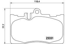 Sada brzdových platničiek kotúčovej brzdy BREMBO P 83 058