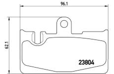 Sada brzdových destiček, kotoučová brzda BREMBO P 83 059