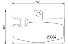 Sada brzdových destiček, kotoučová brzda BREMBO P 83 059