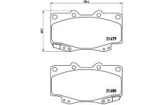 Sada brzdových platničiek kotúčovej brzdy BREMBO P 83 069