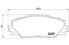 Sada brzdových platničiek kotúčovej brzdy BREMBO P 83 071