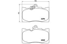 Sada brzdových platničiek kotúčovej brzdy BREMBO P 83 072