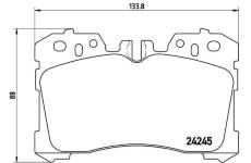 Sada brzdových destiček, kotoučová brzda BREMBO P 83 075