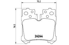 Sada brzdových destiček, kotoučová brzda BREMBO P 83 076