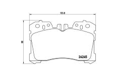 Sada brzdových destiček, kotoučová brzda BREMBO P 83 077