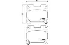 Sada brzdových platničiek kotúčovej brzdy BREMBO P 83 091