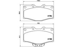 Sada brzdových platničiek kotúčovej brzdy BREMBO P 83 095