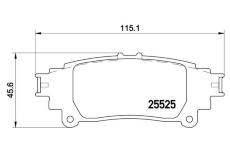 Sada brzdových destiček, kotoučová brzda BREMBO P 83 132