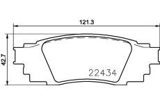 Sada brzdových platničiek kotúčovej brzdy BREMBO P 83 160