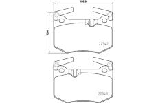 Sada brzdových platničiek kotúčovej brzdy BREMBO P 83 164