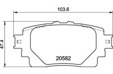 Sada brzdových destiček, kotoučová brzda BREMBO P 83 174