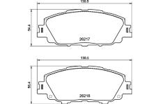 Sada brzdových platničiek kotúčovej brzdy BREMBO P 83 175