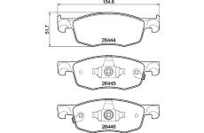 Sada brzdových destiček, kotoučová brzda BREMBO P 83 185