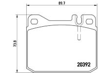 Sada brzdových destiček, kotoučová brzda BREMBO P 85 007