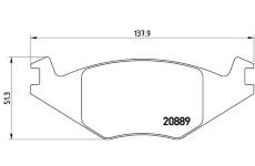 Sada brzdových platničiek kotúčovej brzdy BREMBO P 85 019