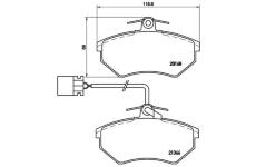 Sada brzdových destiček, kotoučová brzda BREMBO P 85 034