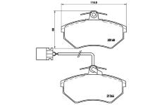 Sada brzdových destiček, kotoučová brzda BREMBO P 85 034