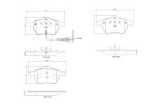 Sada brzdových platničiek kotúčovej brzdy BREMBO P 85 045X