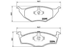 Sada brzdových destiček, kotoučová brzda BREMBO P 85 055