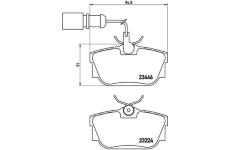 Sada brzdových platničiek kotúčovej brzdy BREMBO P 85 059