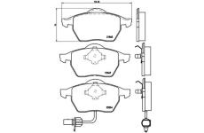 Sada brzdových platničiek kotúčovej brzdy BREMBO P 85 060