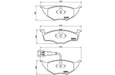 Sada brzdových destiček, kotoučová brzda BREMBO P 85 063