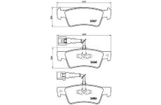 Sada brzdových platničiek kotúčovej brzdy BREMBO P 85 068