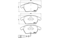 Sada brzdových destiček, kotoučová brzda BREMBO P 85 075X