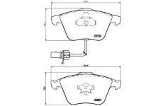 Sada brzdových destiček, kotoučová brzda BREMBO P 85 084