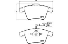 Sada brzdových platničiek kotúčovej brzdy BREMBO P 85 090