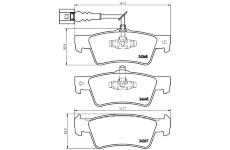 Sada brzdových destiček, kotoučová brzda BREMBO P 85 091