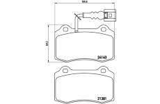 Sada brzdových destiček, kotoučová brzda BREMBO P 85 104