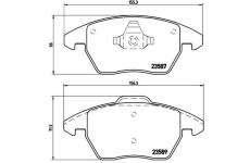 Sada brzdových platničiek kotúčovej brzdy BREMBO P 85 105