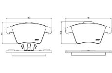 Sada brzdových destiček, kotoučová brzda BREMBO P 85 106