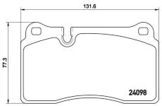 Sada brzdových platničiek kotúčovej brzdy BREMBO P 85 110