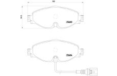 Souprava brzd, kotoučová brzda BREMBO KT 08 038