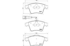 Sada brzdových destiček, kotoučová brzda BREMBO P 85 149