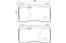 Sada brzdových destiček, kotoučová brzda BREMBO P 85 159