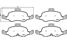 Sada brzdových destiček, kotoučová brzda BREMBO P 85 160