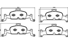 Sada brzdových platničiek kotúčovej brzdy BREMBO P 85 164