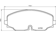 Sada brzdových destiček, kotoučová brzda BREMBO P 85 176