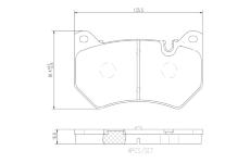 Sada brzdových destiček, kotoučová brzda BREMBO P 85 177