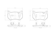 Sada brzdových destiček, kotoučová brzda BREMBO P 85 181