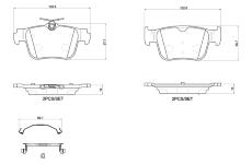 Sada brzdových destiček, kotoučová brzda BREMBO P 85 184