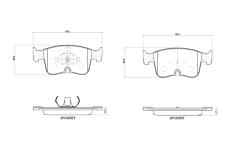 Sada brzdových platničiek kotúčovej brzdy BREMBO P 85 199